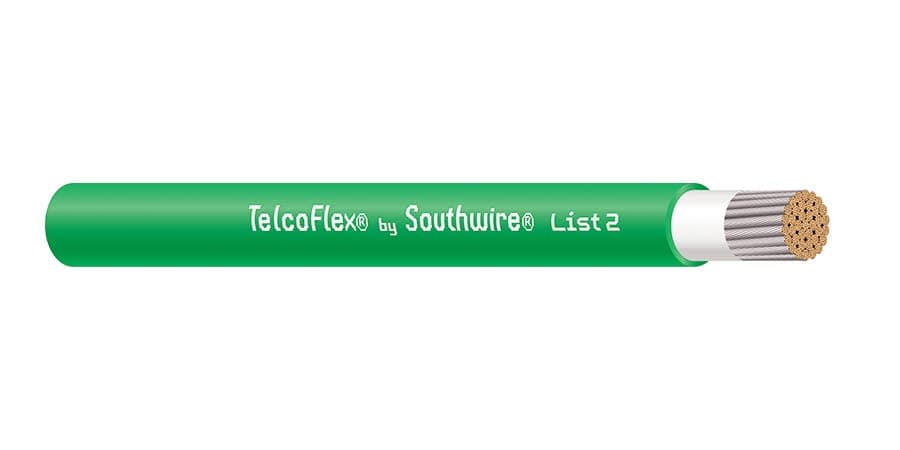 20-units min. Electro Wire Incorporated  Telcoflex, 4/0 Awg, L2, Green - 56984101
