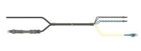 CommScope HFT412-2S29F-15 - Hybrid Cable Assembly, 4 Power Conductors 12 Awg, 2-fiber, P