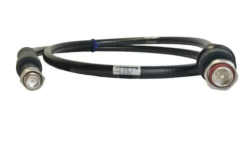 3-units min. Rosenberger  1/2 Inch R Jumper Assembly; Din 7/16 Male Straight W/rjb Weatherproofing Boot To 4.3-10 Male Straight W/rjb Weatherproofing Boot, 7-16 Long-neck Threaded Adapter Included. 6ft Length. - SLJ12RPW-60M64M-6FT-00