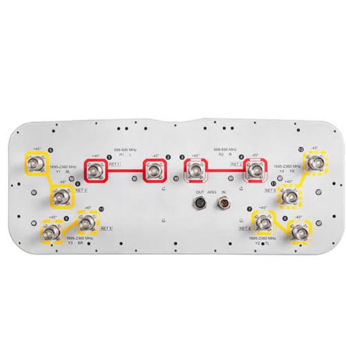 CommScope NNH4-65A-R6 - Commscope, Nnh4-65a-r6, 4 Ft Ultra-broadband,12-port, (4xlo+8xhi) X-polarization, 65 Deg Hbw 6 Independent Tilts,