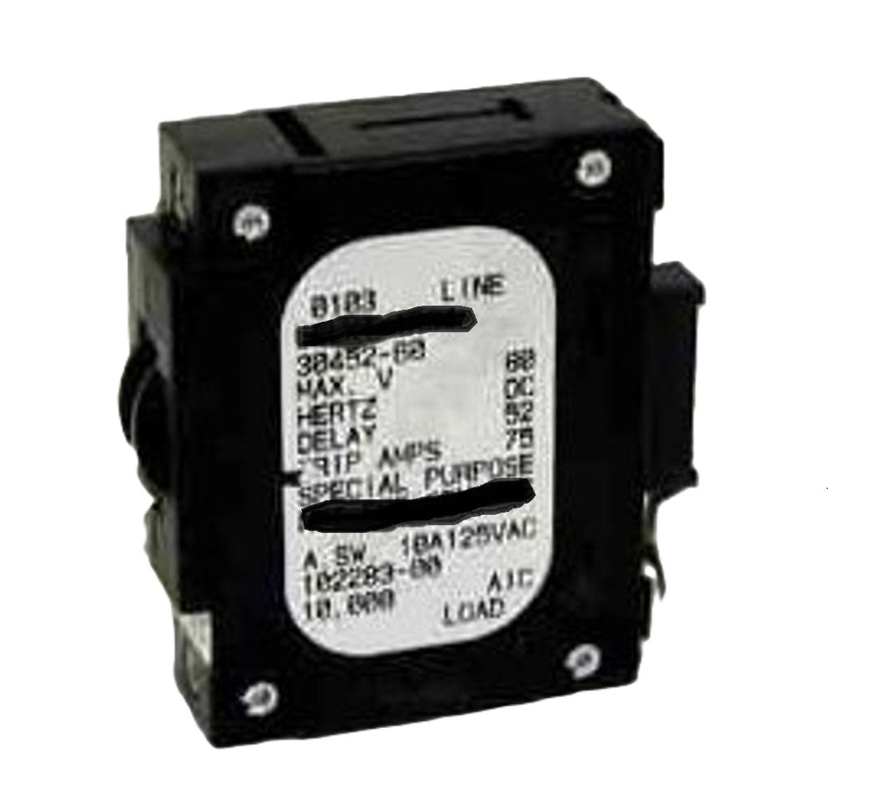 3-units min. Emerson Network Power  CB, HYD MAG, E, 1P, 80A, 80V, SPDT, AUX - 121996