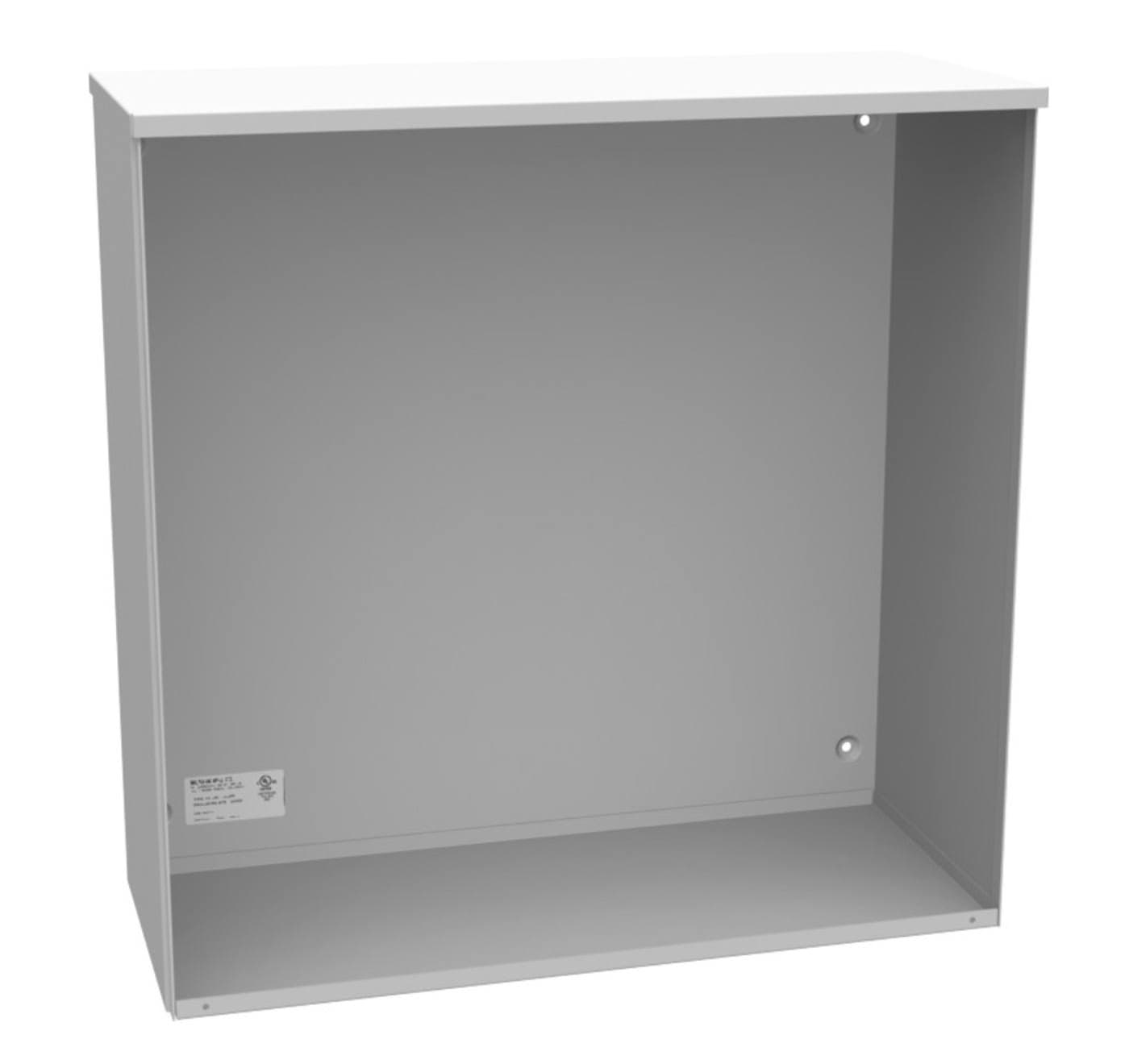 nVent A24R2410-NK - 24x24x10 Screw Cover Type 3r Ul Listed Steel No Knockouts Ansi 61 Gray Quad D Mounting