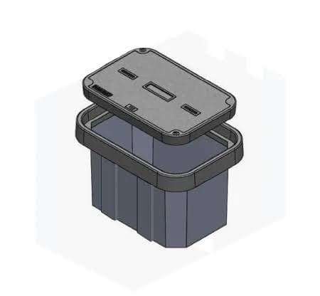 Generic Brand FCA243636T90020 - Handhole Frp 24x36x36 Tappered T15 With Lid