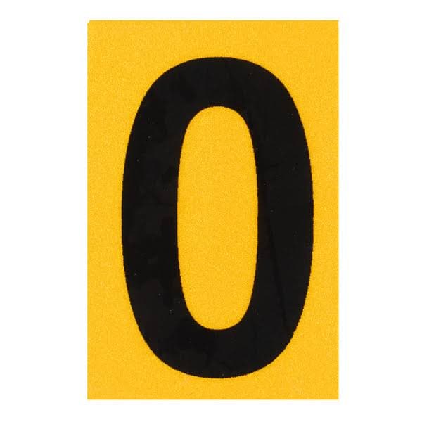 ACP International RD3RATT-0 - Decal Number/ltr 0 3in Bw Pk25
