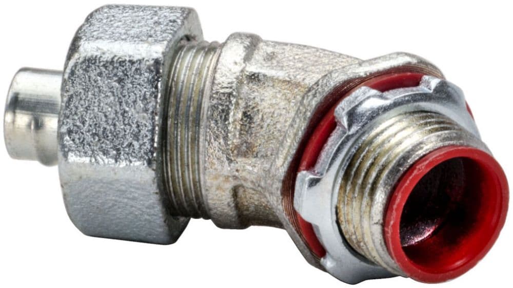 9-units min. Topaz  1 1/4" Metallic Sealtite 45 degree fitting - 234S