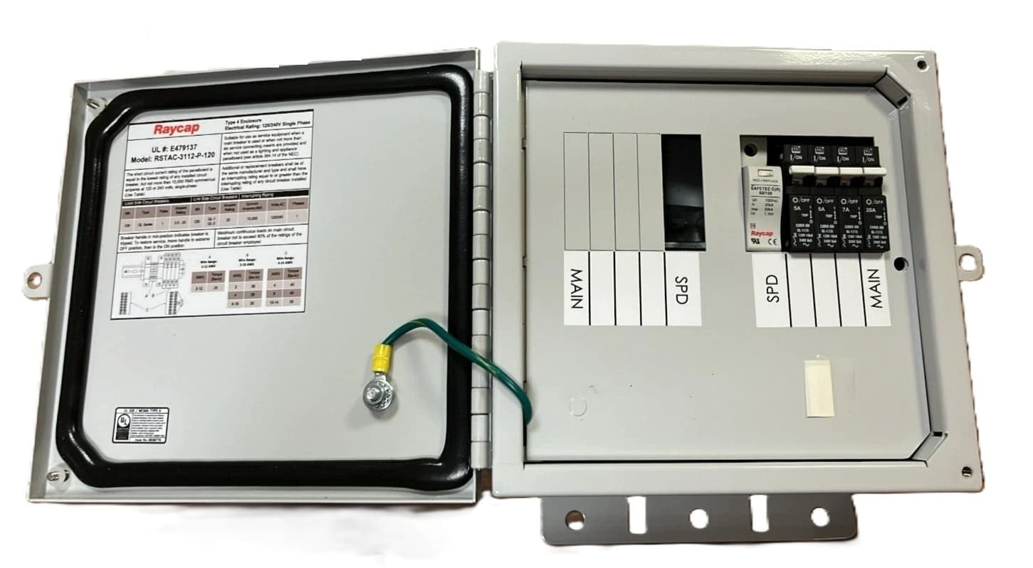Raycap RSTAC-3112-P-120 - Pwr, Ppc, 120/240vac, 20a-m, 5a-l, Sp