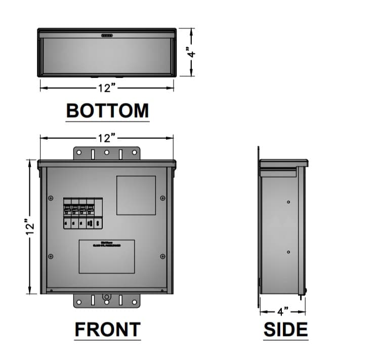 Infinite Electronics 1101-1207-1012 - Pwr,ppc,120/240,m20a,2-5a,1-7a L