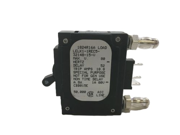 Eltek CBB015E - Ca1-x0-18-170-a21-mj, Ckt Breaker, 15 Amp, 48vdc, E/m Trip Alm