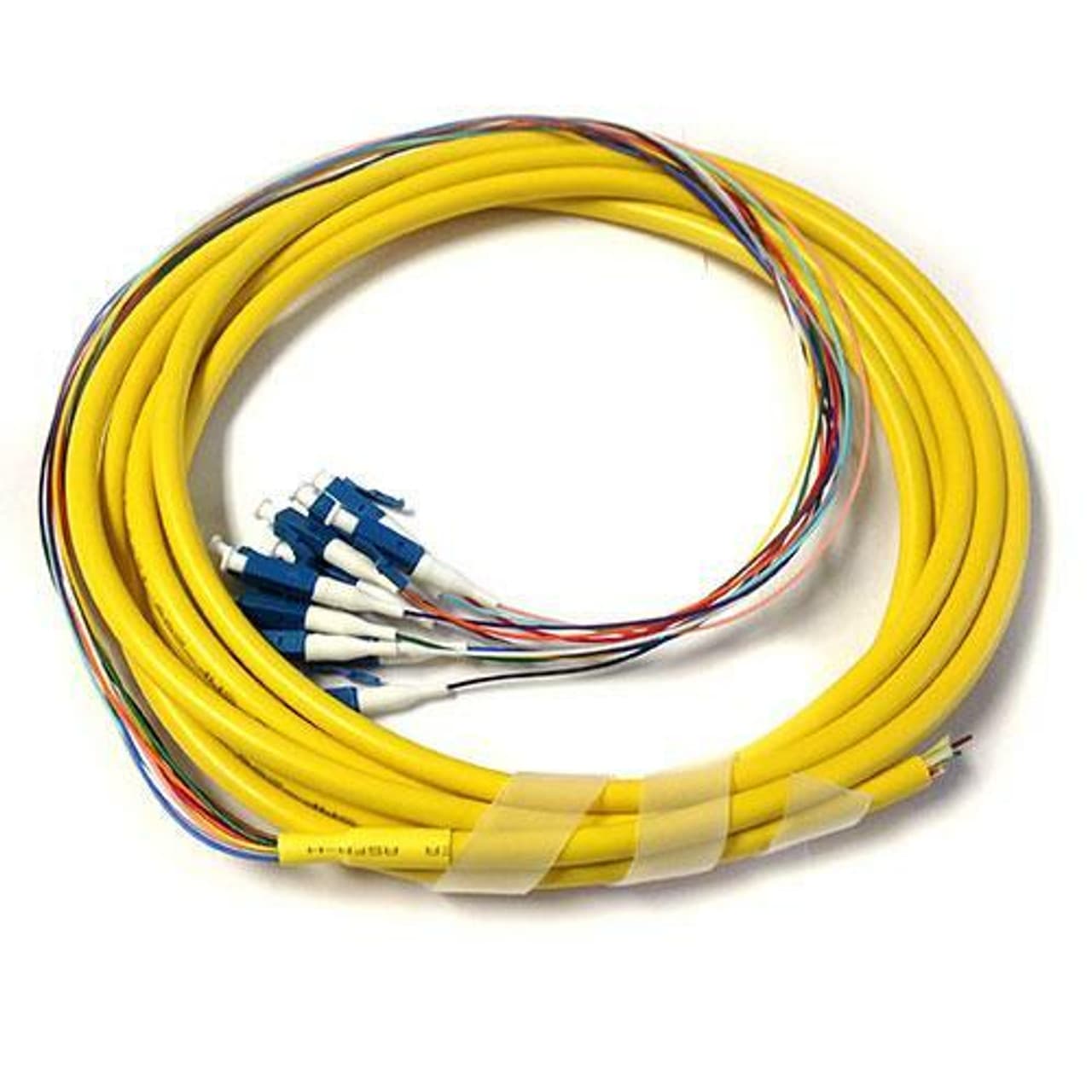 18-units min. BS Cable Company  12f Sm Lc-upc Ribbon Pigtail 3m - 8-FCR122L-03M