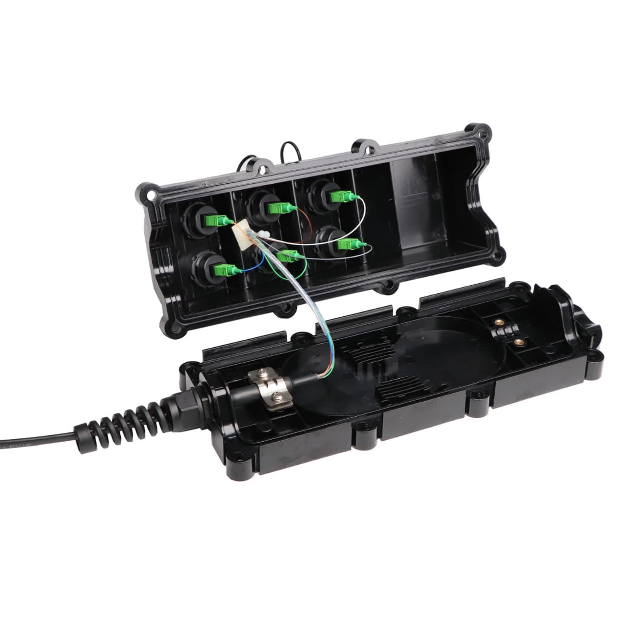 3-units min. Canyoan  Noosmt000758 6 Port Optitap Compatible Hardened Service Terminal Toneable Flat Drop Tail 300ft - CY-DCT-106-TAPP030TF6C