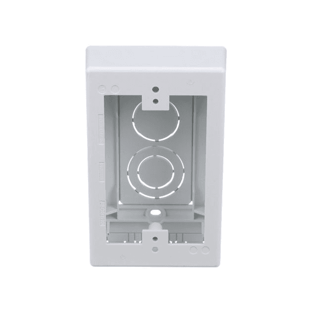 5-units min. PANDUIT CORPORATION  OUTLET BOX SINGLE GANG TWO PIECE SURFACE MOUNT LOW VOLTAGE WHITE PAN-WAY - JBX3510WH-A