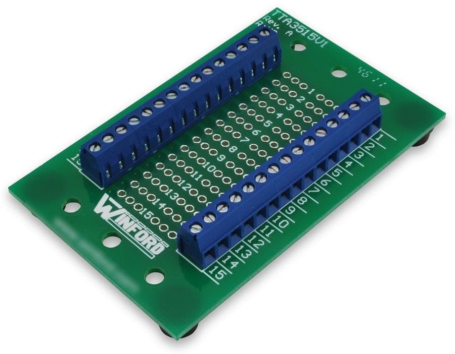 27-units min. Winford Engineering  Nxpcwc000535 Screw Terminal Board Component Holder 15 Position Din Rail - TTA3515V1-DIN