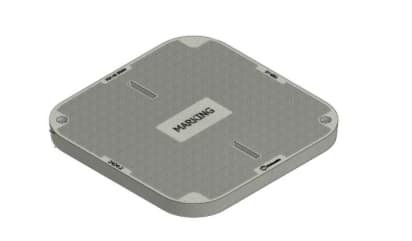 3-units min. Oldcastle Infrastructure  Niensa000440 24 X 24 Polymer Concrete Tier 15 Lid Only With Electric Logo - 24244609