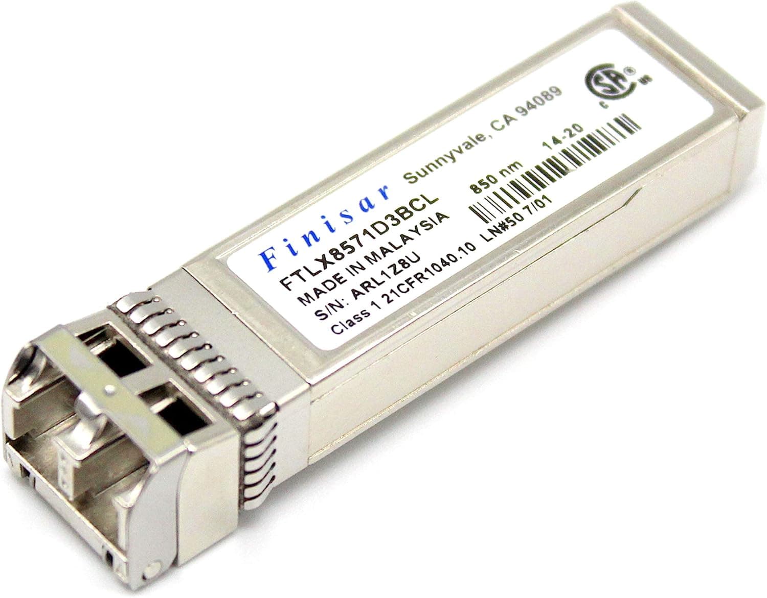 3-units min. Finisar  Sfp+sr/sw 10gb/s 850nm Multimode Sfp+ Transceiver - FTLX8571D3BCL