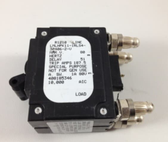 6-units min. Airpax  2 Amp Breaker - LMLHPK11-1RLS4-30406-2-V