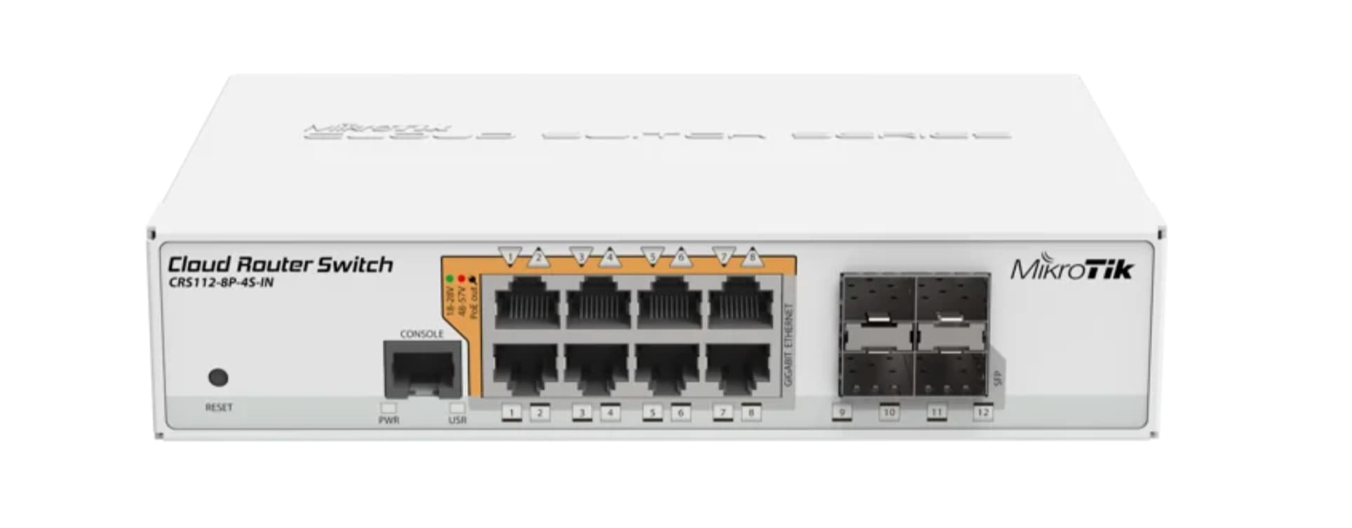 MikroTik CRS112-8P-4S-IN – PoE Switch – 8 Gigabit Ethernet 4 SFP