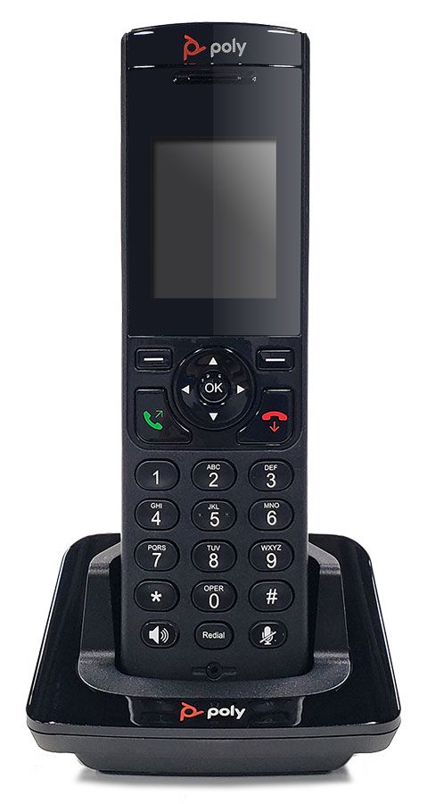 2-units min. Polycom 2200-49235-001 - VVX D230 DECT Cordless Handset, 8 Lines, 2" Color Display