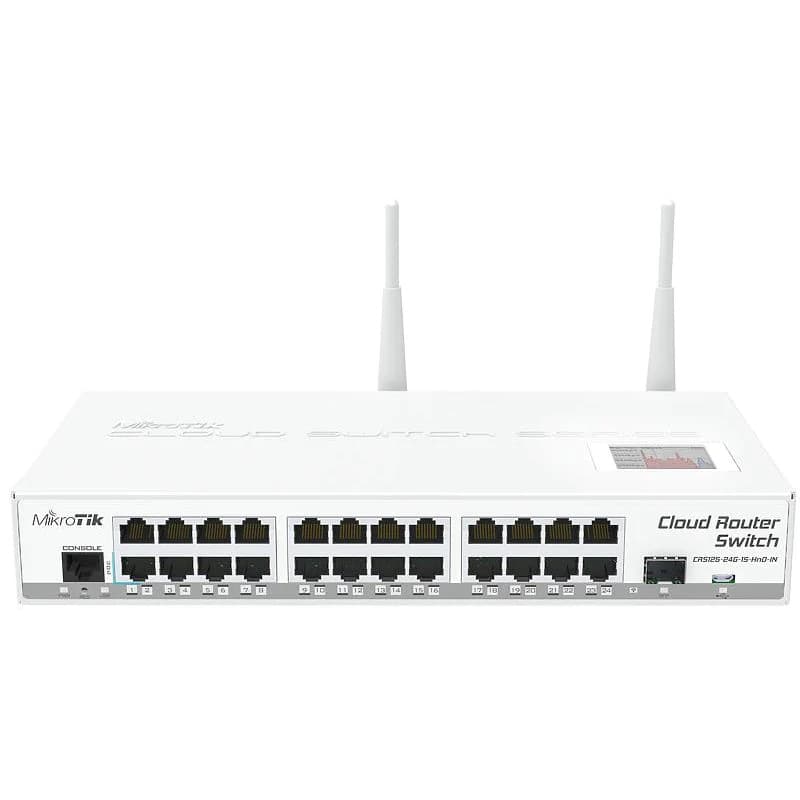MikroTik CRS125-24G-1S-2HnD - 24-Port Gigabit Smart Switch