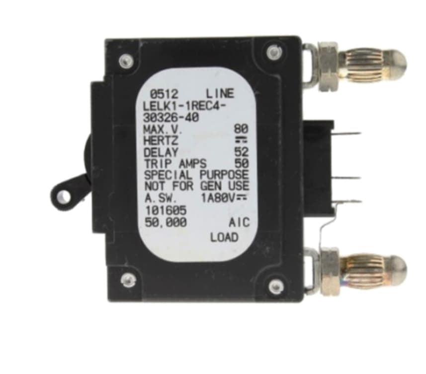 4-units min. Emerson  Breaker, Circuit, Emerson 10 Amp, Cb,hy Mag,1p,10a,80vdc,spdt - 102275