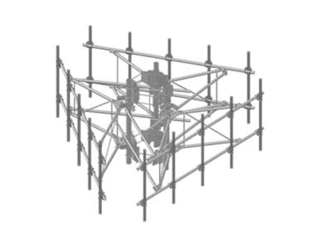 Sabre MOUNT-C10857803 - Three (3) 12' Ehd V-booms With Pipe Mount Assembly For 10-40 Monopoles