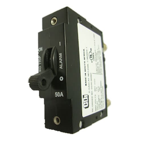 3-units min. Alpha Technologies  25 AMP AM BREAKER, PLUGINTYPE W/AUX SWITCH CENTER PIN ONLY, MIDTRIP 5/16 BULLET TERMINALS - 470-306-10