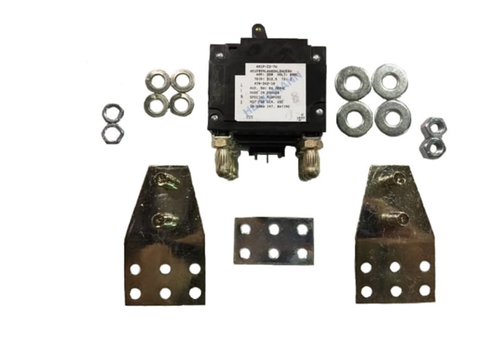4-units min. Alpha Technologies  250 AMP BREAKER KIT, PLUG-IN WITH AUX SWITCH CENTER PIN ONLY, MIDTRIP 95/16 BULLET TERMINALS) 2 POLES WIDE - 747-221-20-000