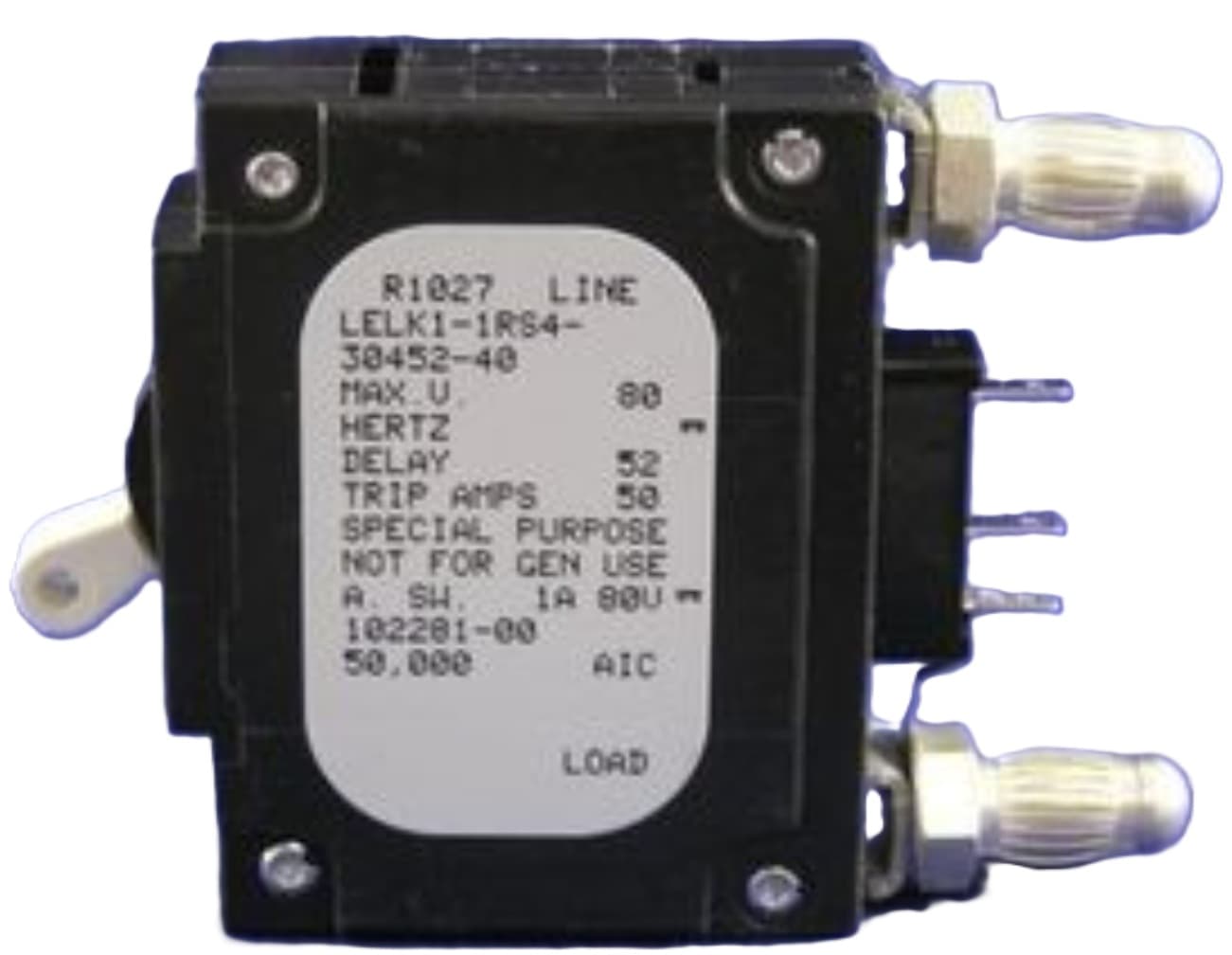 Emerson 102281 - White Handle, 3pin W/strap 40 Amp Circuit, Breaker: (aka Lelk1-1rs4-30452-40)