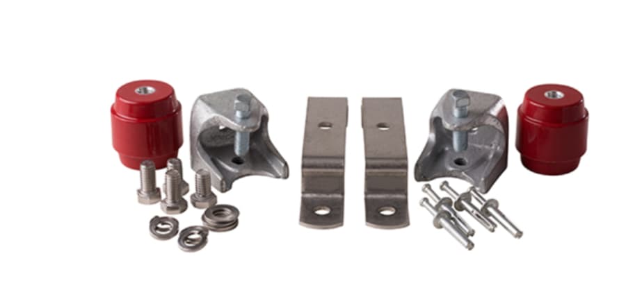 6-units min. Izzy Lugs  Izzy Industries Bbhk Universal Insulated Buss Bar Hardware Kit Shelter Or Tower - BB-HK