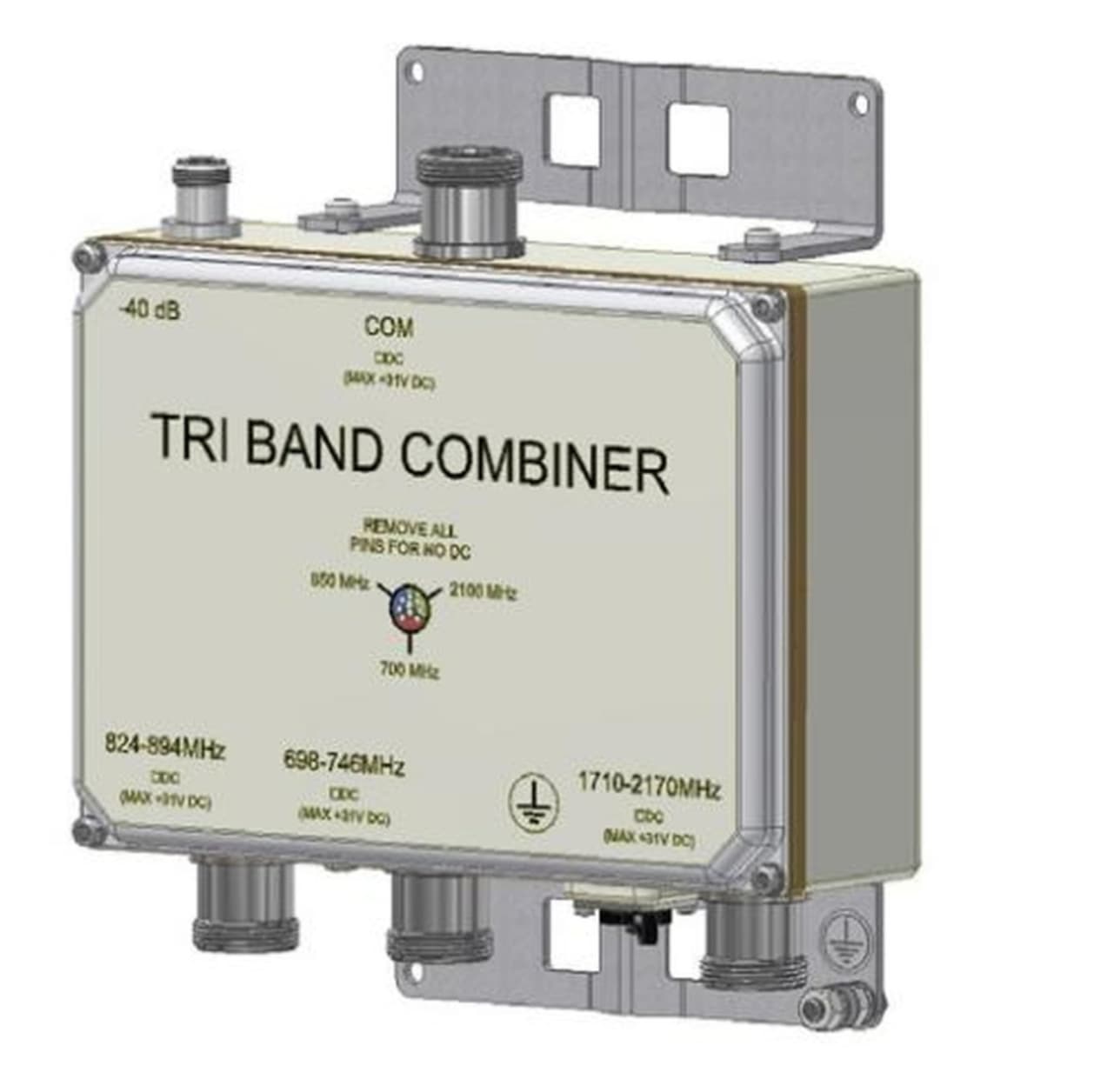 Kaelus TBC0020F1V52-1 - Triplexer 698-746,850,aws/pcs, Dc Pass Aws/pcs, Sniffer Port