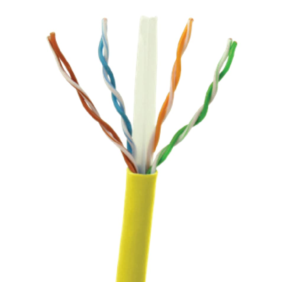 Perfectvision PVCAT6R-YEL-PB - Cat6 Cable, Riser, Yel (yellow), 1000' Pull Box
