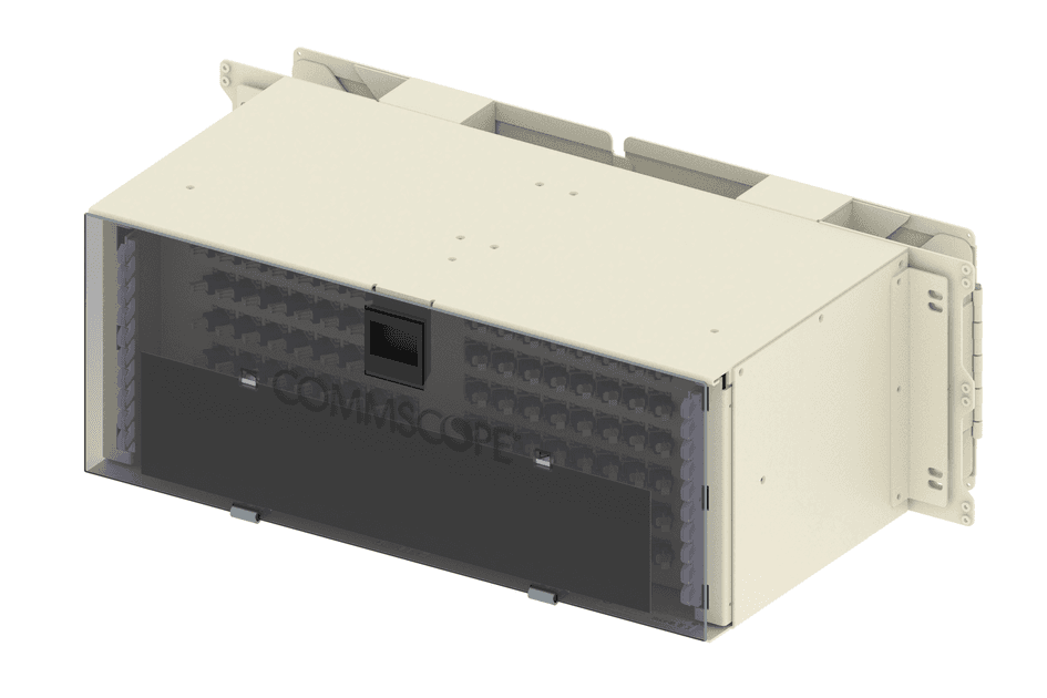 CommScope FCM-670000 - Fiber Distribution Frame Rear Load Connector Module 72 Terminations Singlemode Sc Ultra Polished Mounts In 23in Weco Drilled Unequal Flange Rack