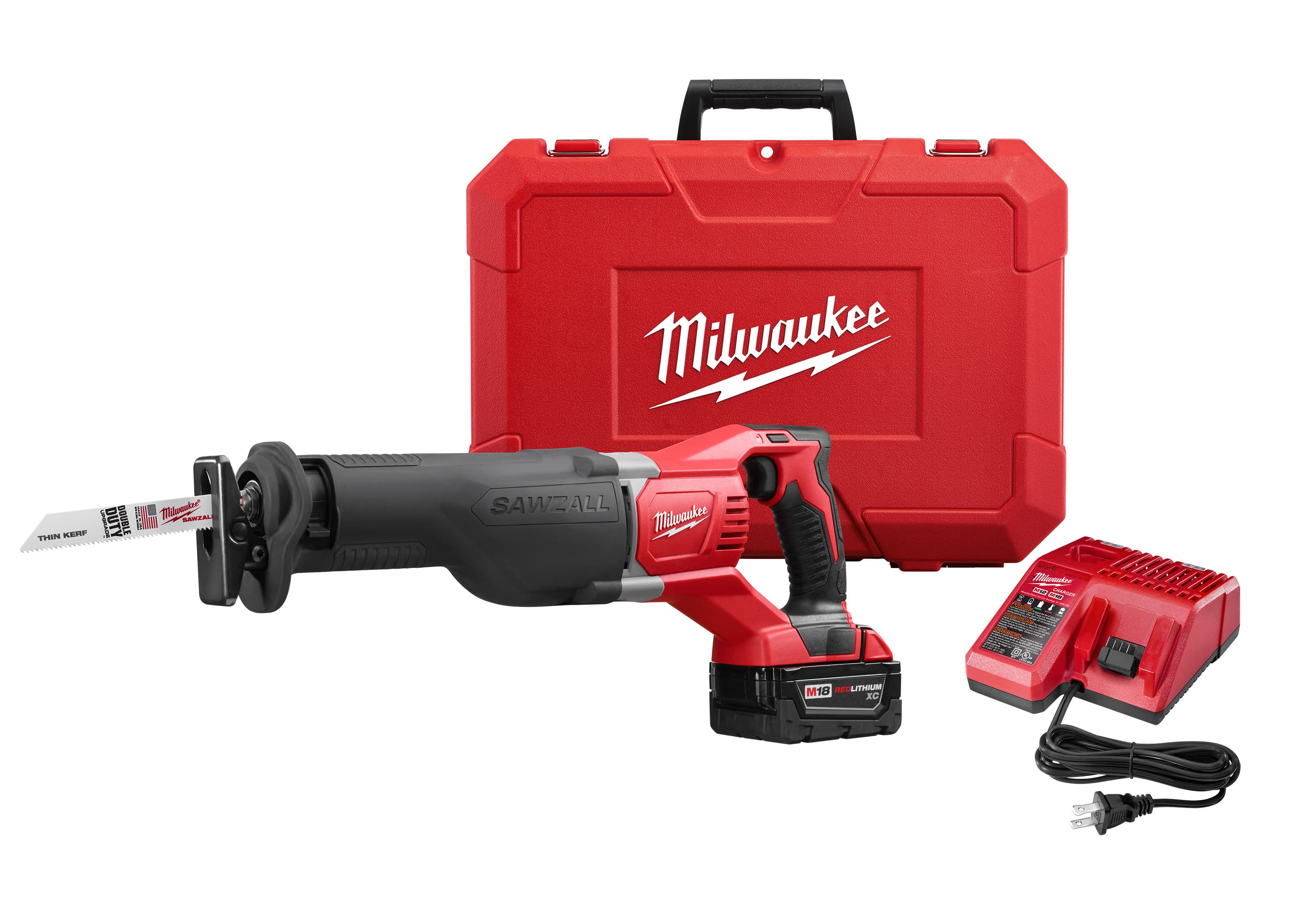 Milwaukee Tools 2621-21 - M18 Sawzall Reciprocating Saw Kit Includes 1 Battery, 1 Charger And 1 Case