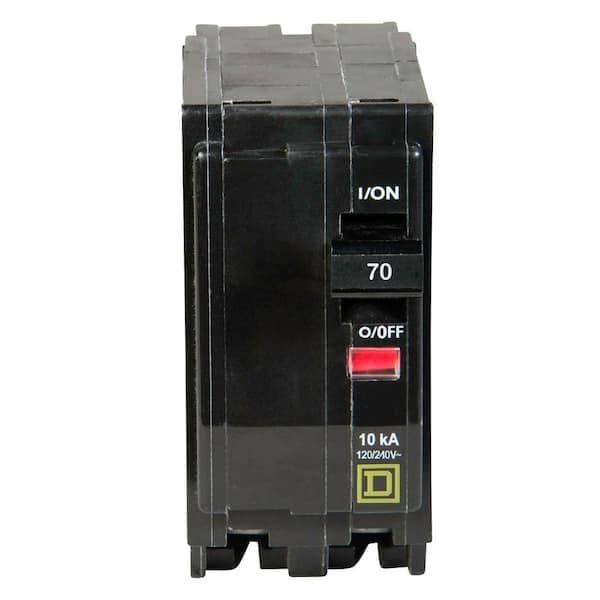 2-units min. Square D  Circuit Breaker, 70a, 2p, 10ka, 120/240vac - QO270