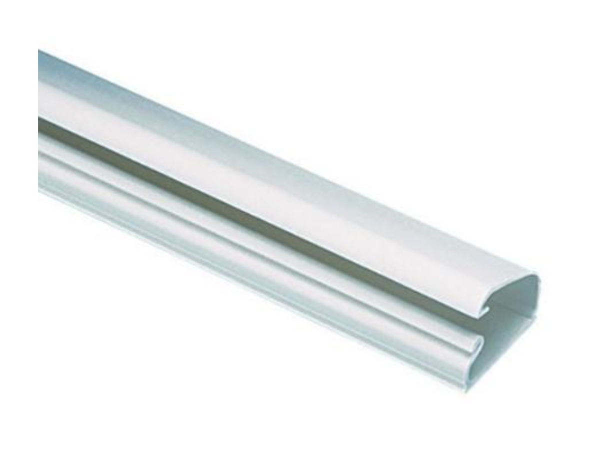 Panduit Corporation LD5IW8-A - Surface Raceway Latching One-piece Low Voltage Pre-applied Adhesive Backed Tape 1 Inch X .60 Inch X 8 Foot Off White Product Size 5 Pan-way