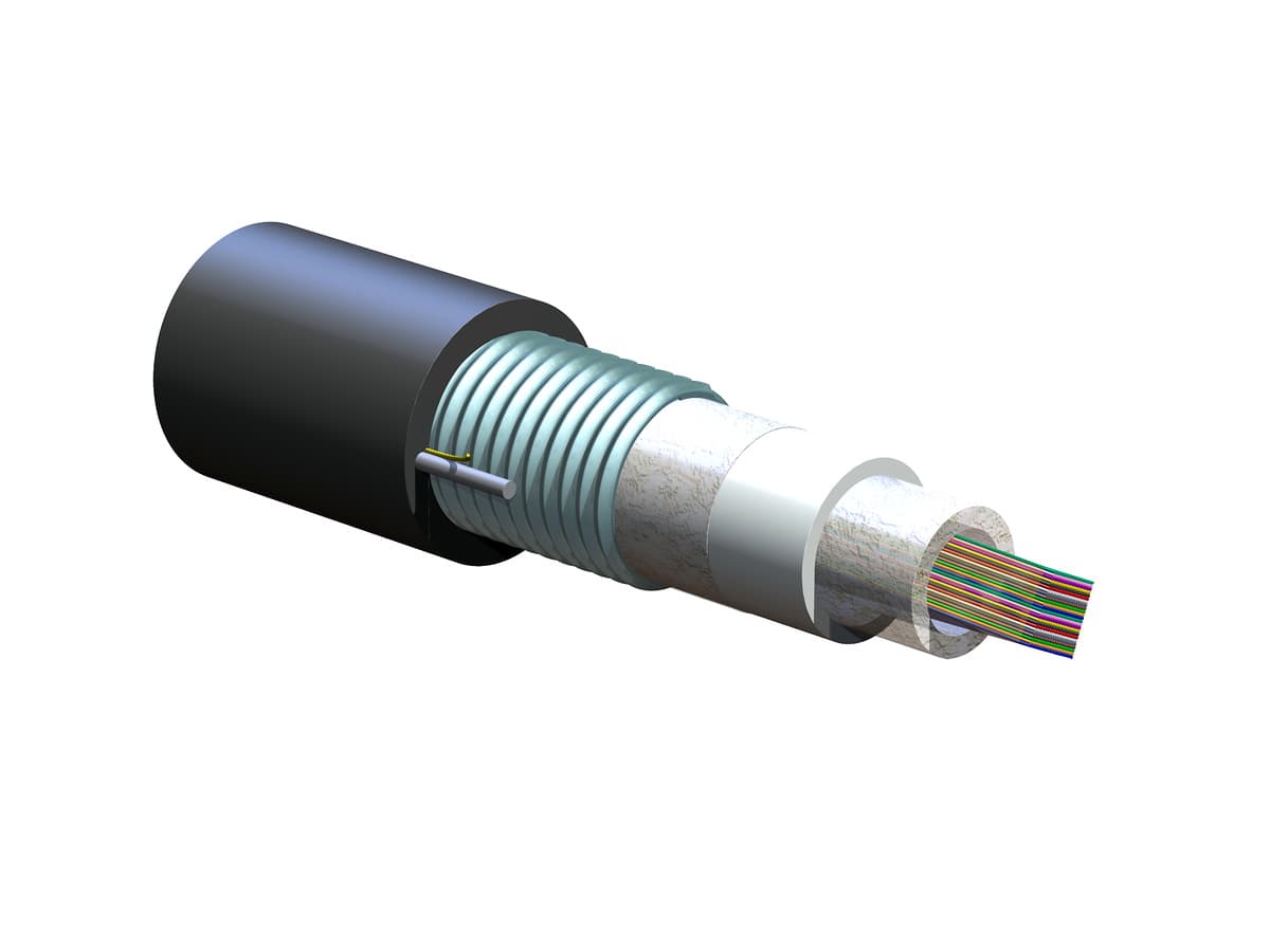 50-units min. Corning  432-fiber Sst-ultraribbon# Gel-free Cable Armored Smf-28e+ Max: 0.35/0.35/0.25 Db/km G.652.d Print In Ft Special Print: Soc Code - 432EV5-14100D53
