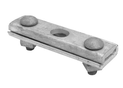 Maclean Senior Industries SI-1740 - Cable Suspension Three Bolt Clamp Hot Dipped Galvanized 5 3 4 Long For 1 4-7 16 Strand