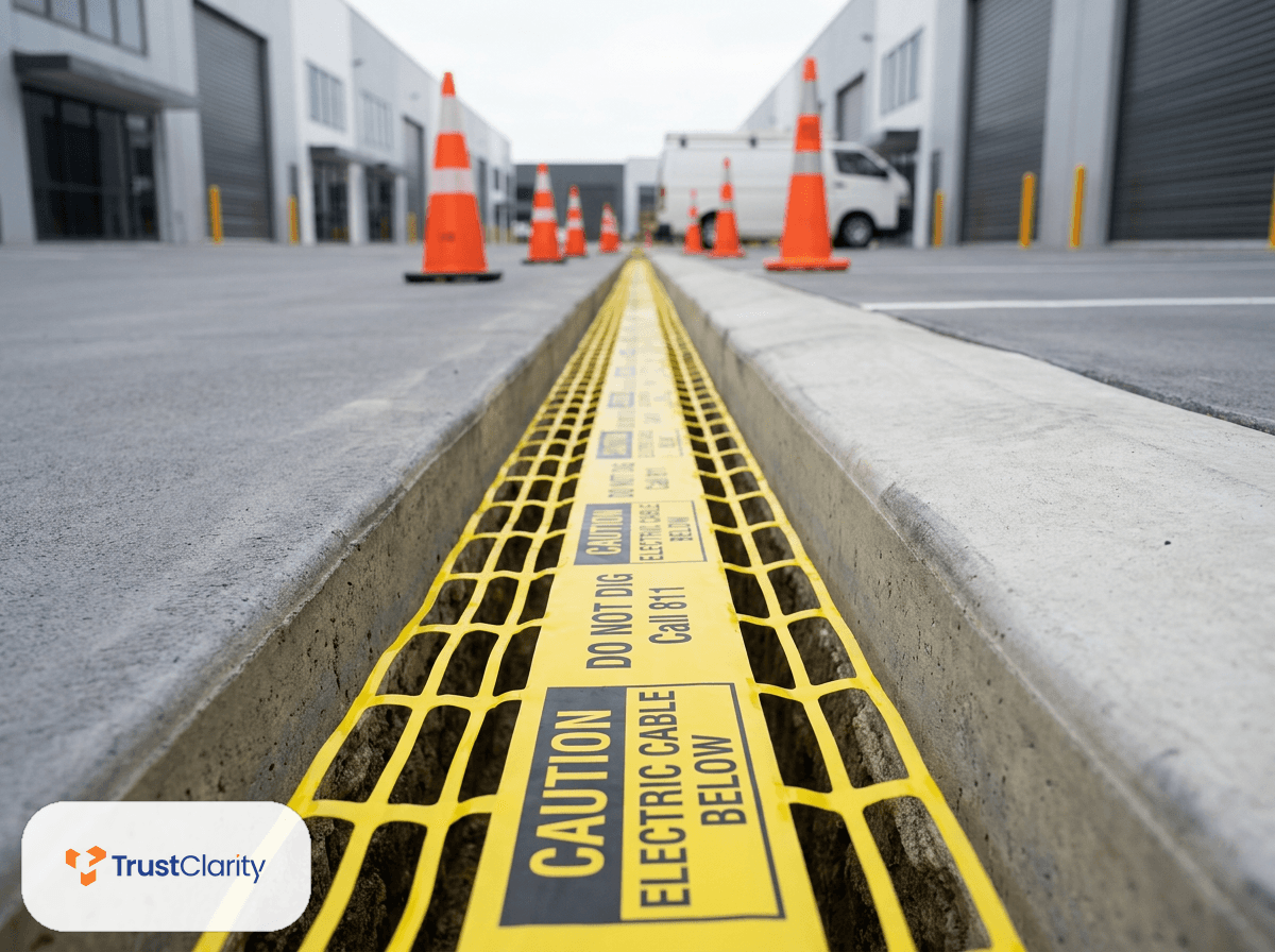 Centriforce - Locata Detectable Warning Mesh - Yellow Code Caution Gas Below