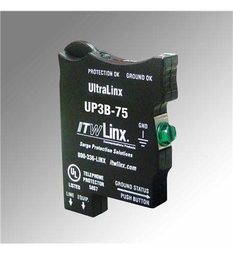 4-units min. Premier  66 Block Solid-state Ul Listed Primary And Secondary Protector 350ma Sneak Current Fuse 75v Clamping 2 Leds Indicate Protection And Ground Ok - UP3B-75