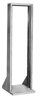 Bud Industries RR-1369-BT - 77in X 19in Heavy-duty Open Rack, Black