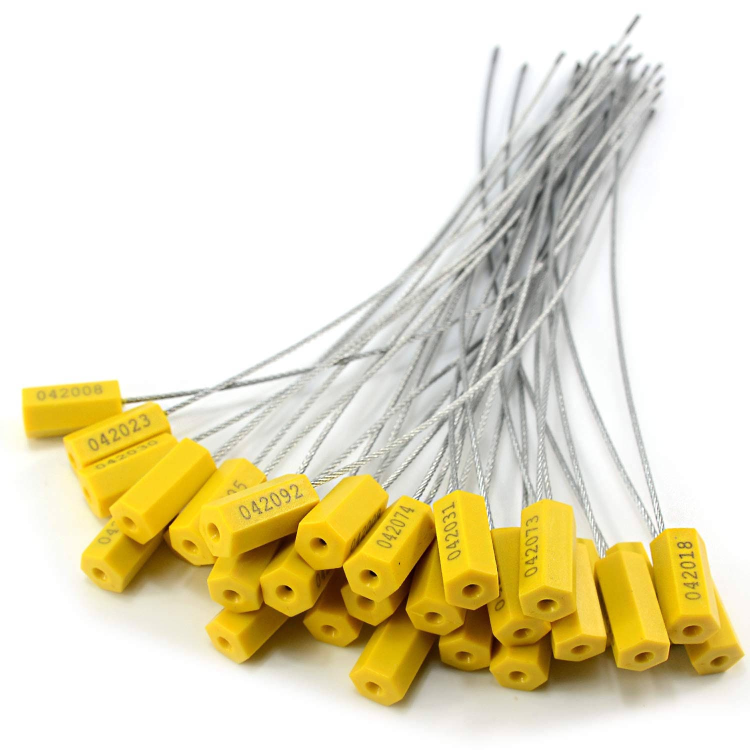 2500-units min. Cable Source, LLC  Tag Warning, Cable Theft, Yellow - 96TWYE
