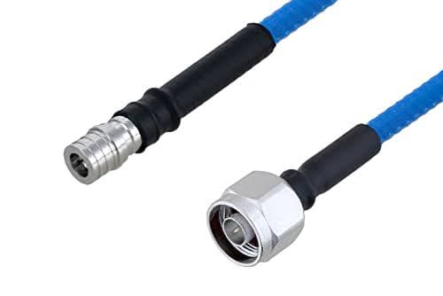 2-units min. Times Microwave Systems  Tft420lf 9' Jumper N/male To Qma/male - TFT402NMQM9.0F
