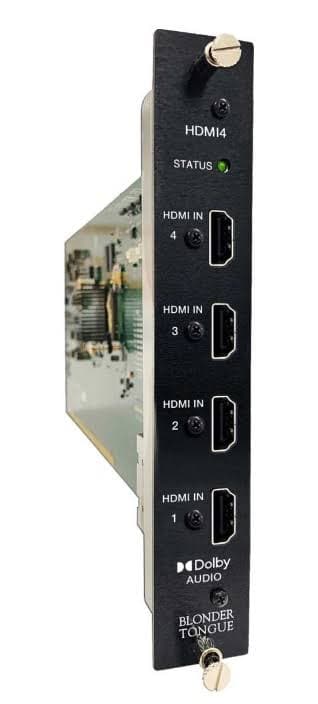 Blonder Tongue Laboratories, Inc. NXGHDMI4  67742  Nxg Hdmi Hd Encoder; Support 4 Hdmi Inputs (mpeg2/h.264/h.265)