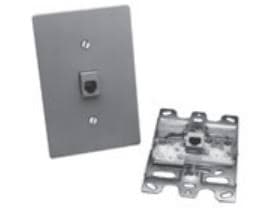 150-units min. Premier  Flush Mount Jack Four Conductor Ivory.  The Plate Includes A One-piece Unit With A Single Modular Jack And Mounting Screws. - PT-625B4-4-50