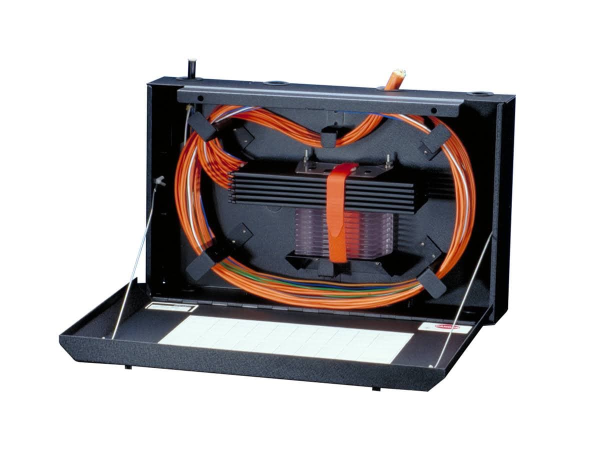 6-units min. Corning WSH16SPT  Housing, Wall Mount Splice. Will Accept 16.2" Splice Trays. For Terminating Four Modules - WSH-16SPT