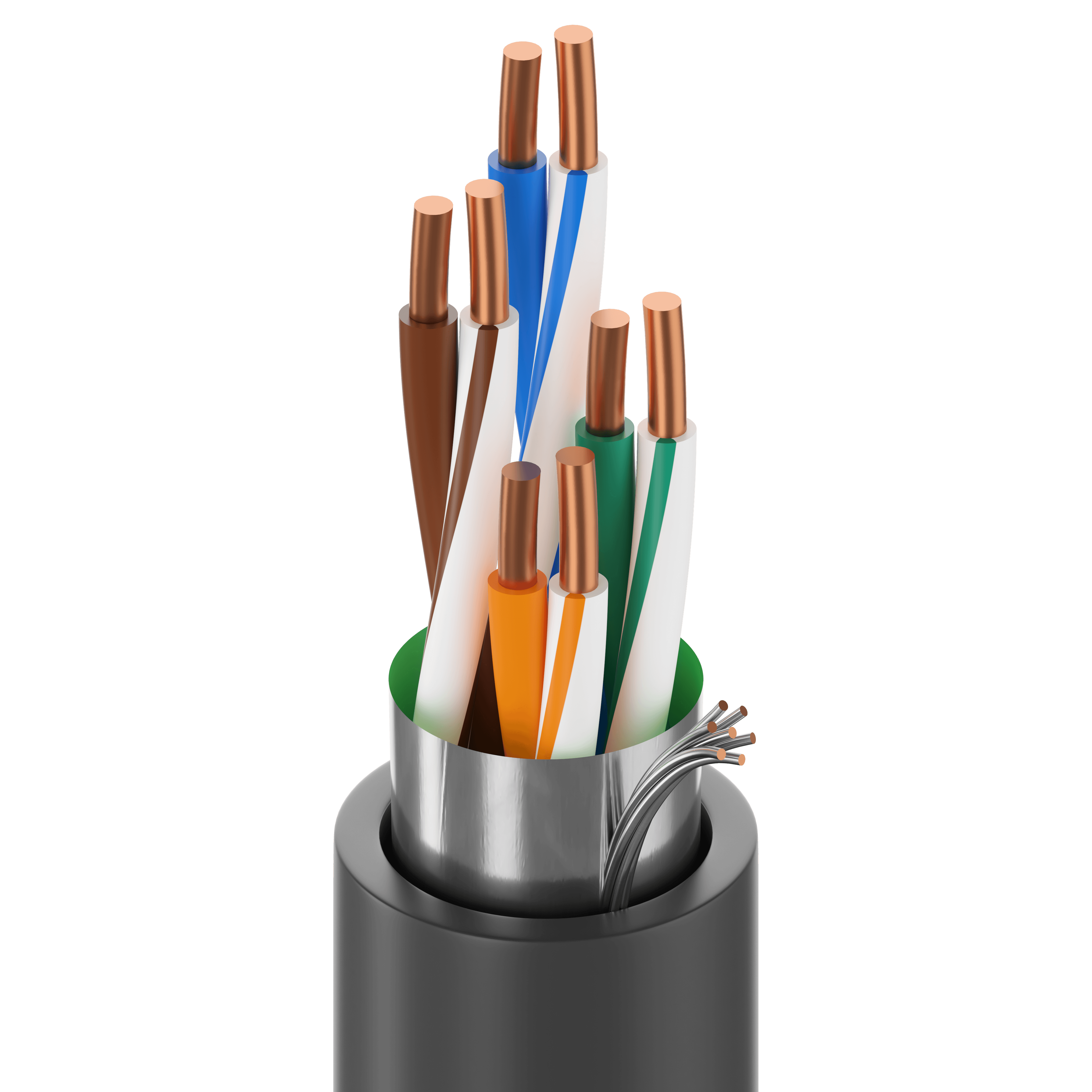 25-units min. Belden  *24AWG 4pr STP,UV/Oil resist,MSHA-(Blk) - 7919A