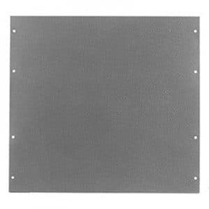 Bud Industries PA-1104-MG - 7in H Aluminuminum Panel, Metallic Gray