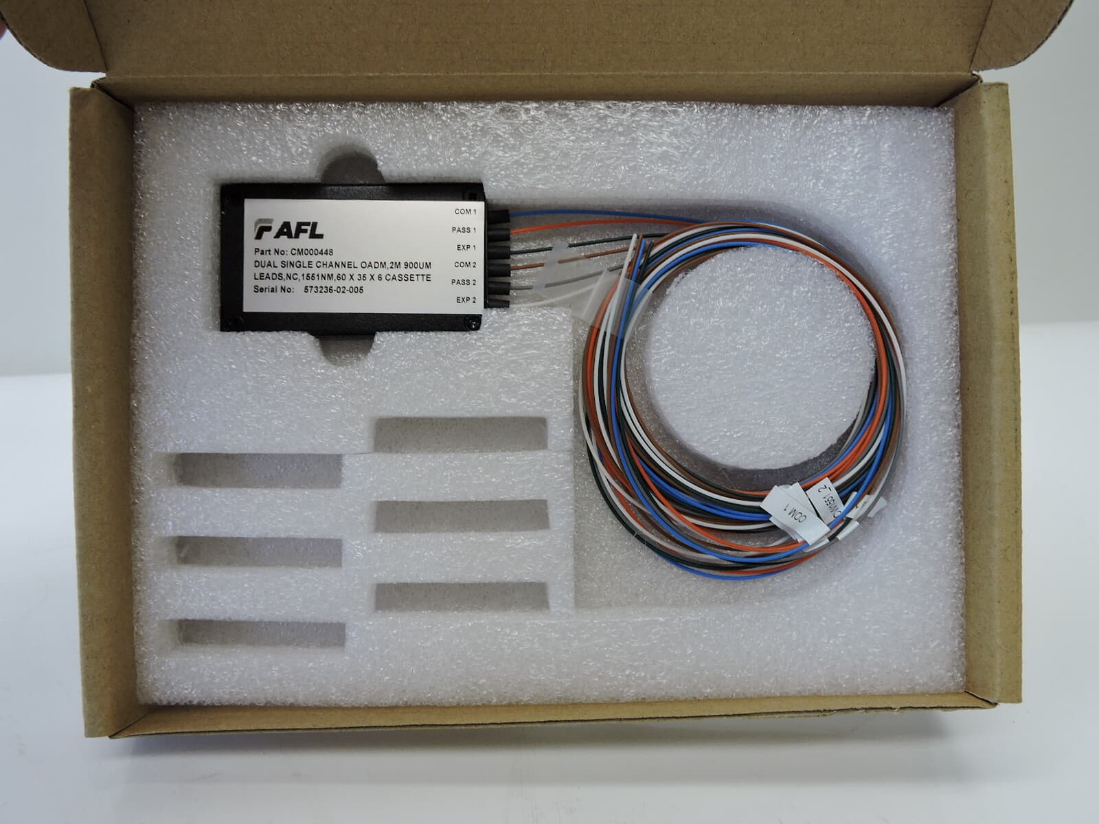 AFL CM000448 - Dual Single Channel Oadm 2m 900um Leads