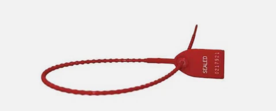 200-units min. TydenBrooks 32011181-01 - Tug Tight Seal/18" - Red