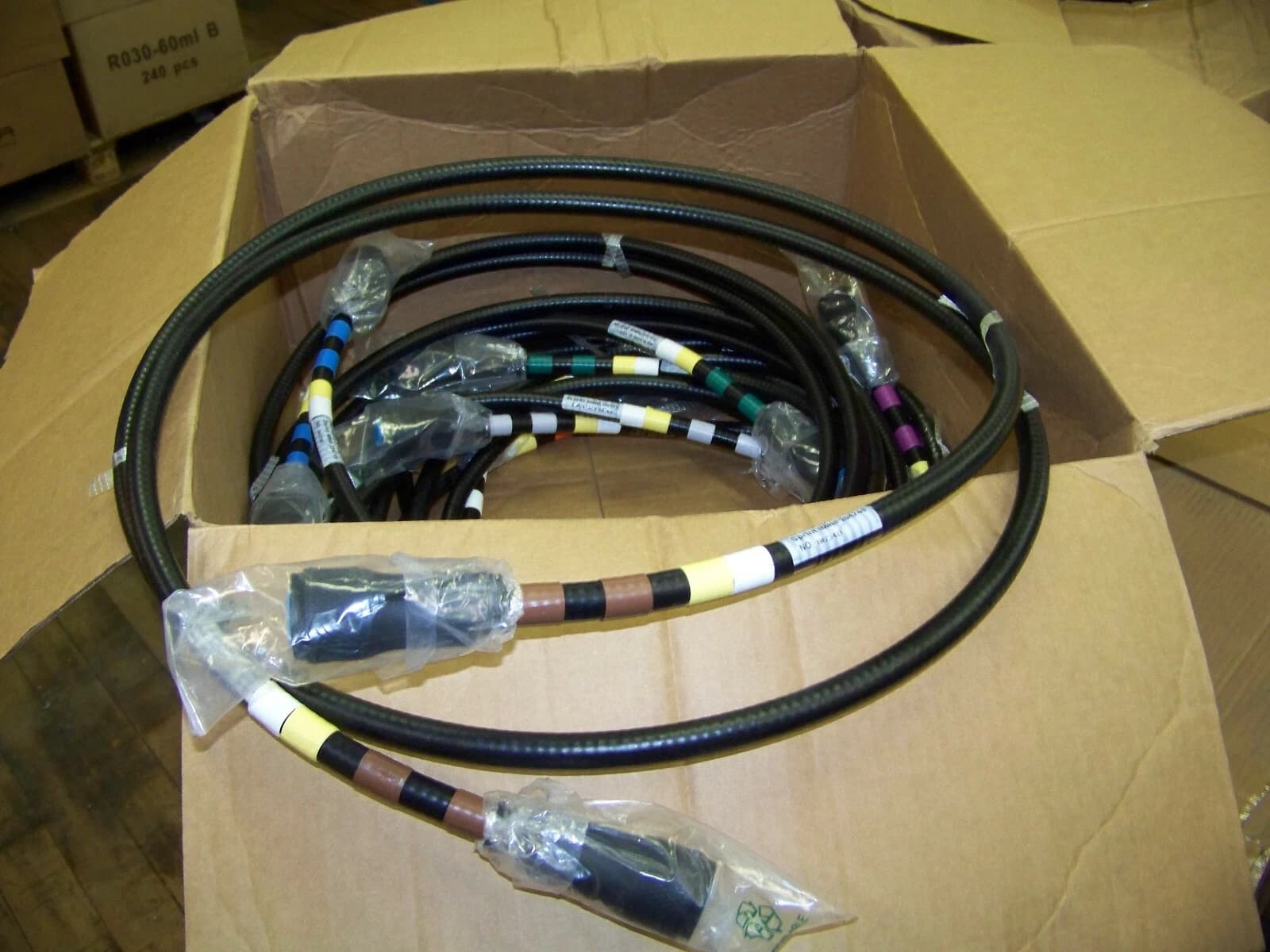 5-units min. Amphenol  Coax Jmpr, 1/2" 4.1/9.5+boot 10ft - AFK506-2-10FT