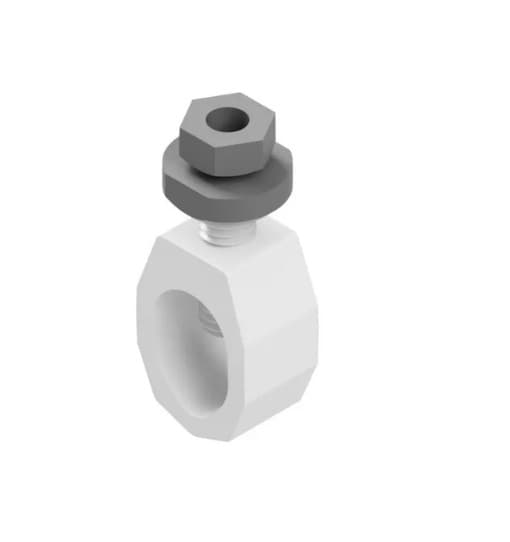 27-units min. Hubbell Power Systems  1/2 X 5/8 Ground Rod Clamp W Zinc Breakaway Cap And Vibraseal - EM-8DB